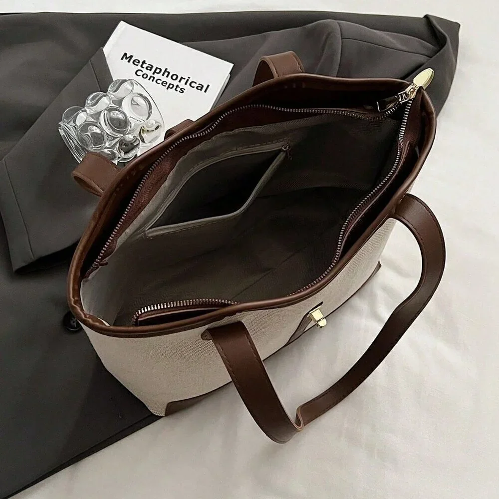 Multicolor Casual Women's Business Foldable Dual Strap Tote Bag